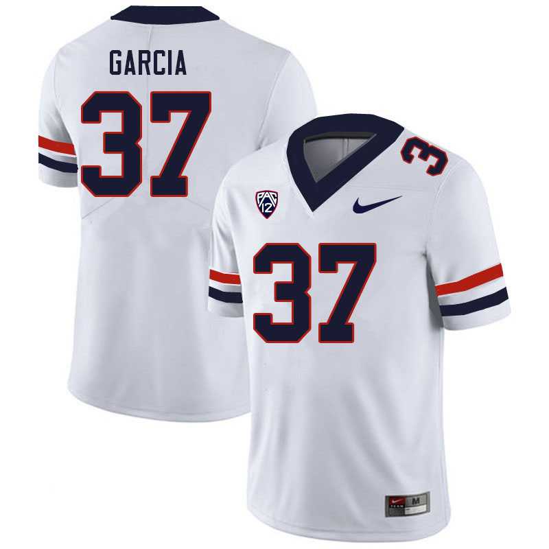 Men #37 Kevon Garcia Arizona Wildcats College Football Jerseys Sale-White - Click Image to Close
